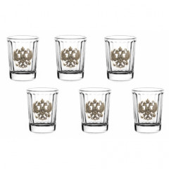 Набор 6 стопок Герб(латунь) GP-10056684