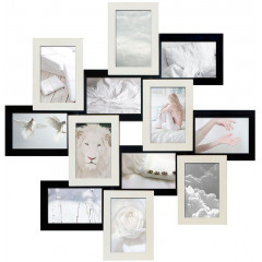 Memories Standart-4 чёрно-белая деревянная мультирамка