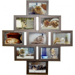 Вдохновение деревянная коричневая мультирамка