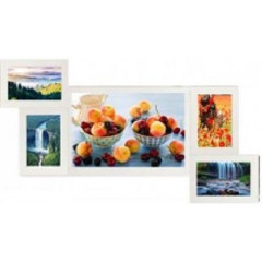 Фантазия-2 белая деревянная мультирамка