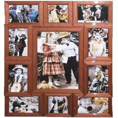 Гламур-4 светло-коричневый деревянная мультирамка