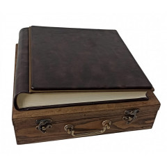 Classic-2 кожаный альбом в кейсе 