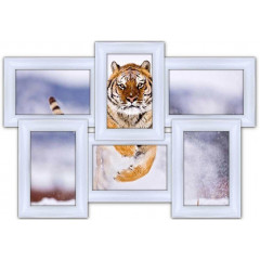 Шестерка-2 деревянная мультирамка