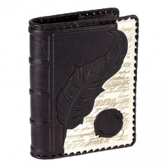 007-08-29 кожаный ежедневник А6 «Перо» коричневый