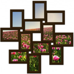 Memories Standart деревянная коричневая мультирамка