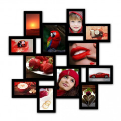Memories-3 чёрная деревянная мультирамка