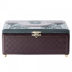 053-08-41 Шкатулка кожаная Венеция