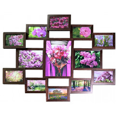 Престиж-1 деревянная коричневая мультирамка