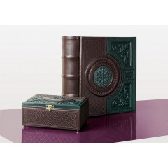 053-08-41 Шкатулка кожаная Венеция