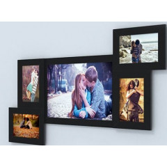 Фантазия-3 чёрная деревянная мультирамка