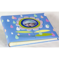 158 магнитный фотоальбом голубой