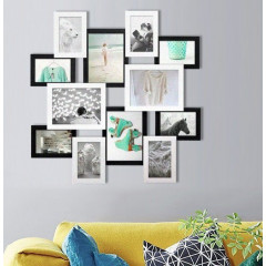 Memories MAX-4 чёрно-белая деревянная мультирамка
