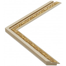 136-51 багет дерево белый