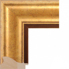 145-1 багет деревянный золото
