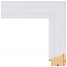 121-001 багет из пластика белый