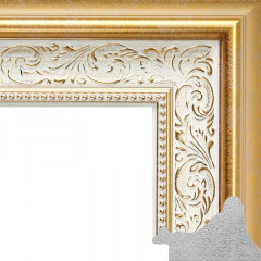 53-4 багет из пластика золото