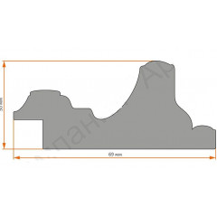 67-20 багет из пластика красный