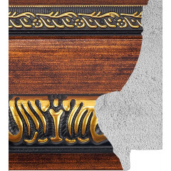 84-80 багет из пластика коричневый