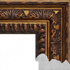 90-RR багет из пластика коричневый