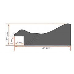 AR-80 пластиковая рамка 50-50