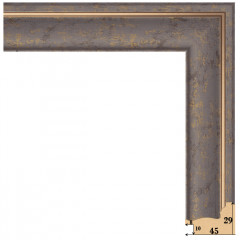 452-10 багет из пластика коричневый