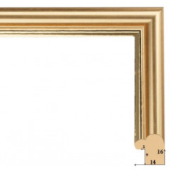 141-1 багет из пластика золото