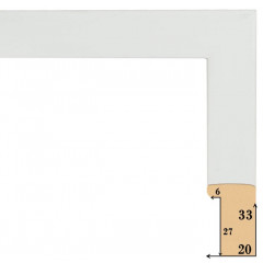 203-5 багет из пластика белый