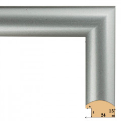 241-2 багет из пластика серебро