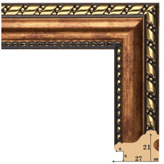 272-3 багет из пластика коричневый