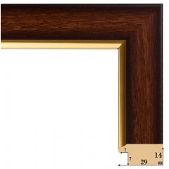 F-25 пластиковая рамка 50-50