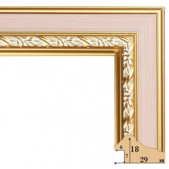 291-13 багет из пластика бежевый