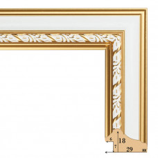 291-5 багет из пластика белый