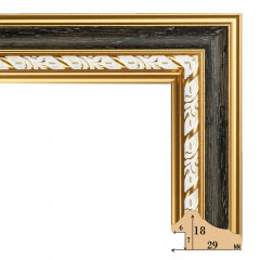 291-6 багет из пластика чёрный