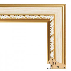 291-7 багет из пластика бежевый