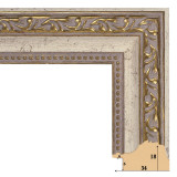 F-45 пластиковая рамка 50-50