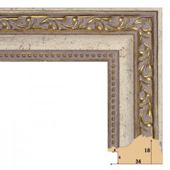 F-45 пластиковая рамка 50-50