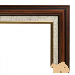 341-3 багет из пластика бордовый