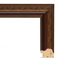 342-3 багет из пластика коричневый
