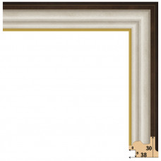 383-4 багет из пластика белый