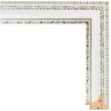 392-5 багет из пластика белый