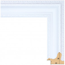 392-8 багет из пластика белый