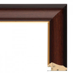 401-1 багет из пластика коричневый