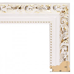 402-5 багет из пластика белый 