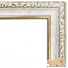 402-19 багет из пластика белый