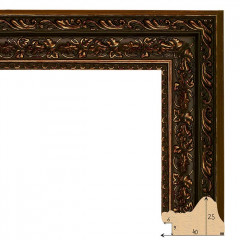 402-4 багет из пластика коричневый