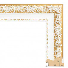 432-5 багет из пластика белый