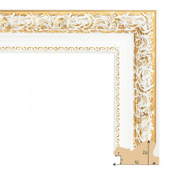 432-5 багет из пластика белый