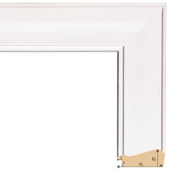 451-5 багет из пластика белый