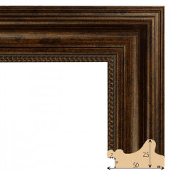 502-3 багет из пластика коричневый