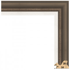 502-13 багет из пластика коричневый